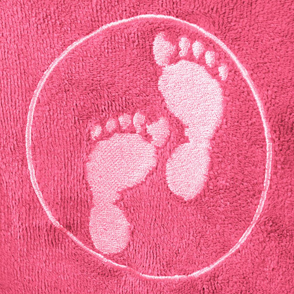 Two Bare Feet Kids Towelling Changing Robe - Hot Pink Extra Image 3